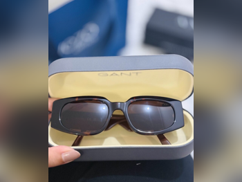 Sunglasses Brown Rectangular Warranty for Unisex