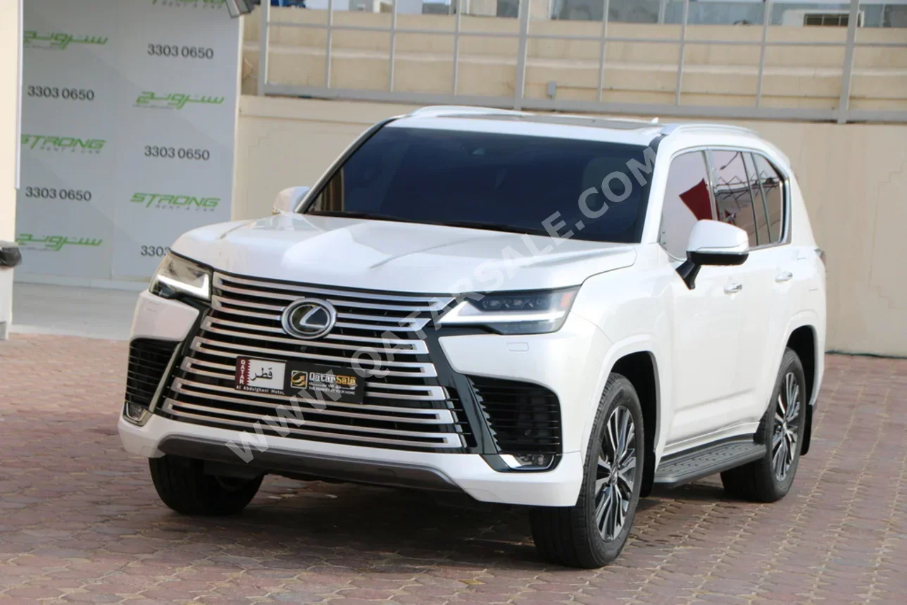 لكزس  ال اكس  600 لكجري  2024  اوتوماتيك  26,500 كم  6 سلندر  دفع رباعي  اس يو في  أبيض  تحت الضمان