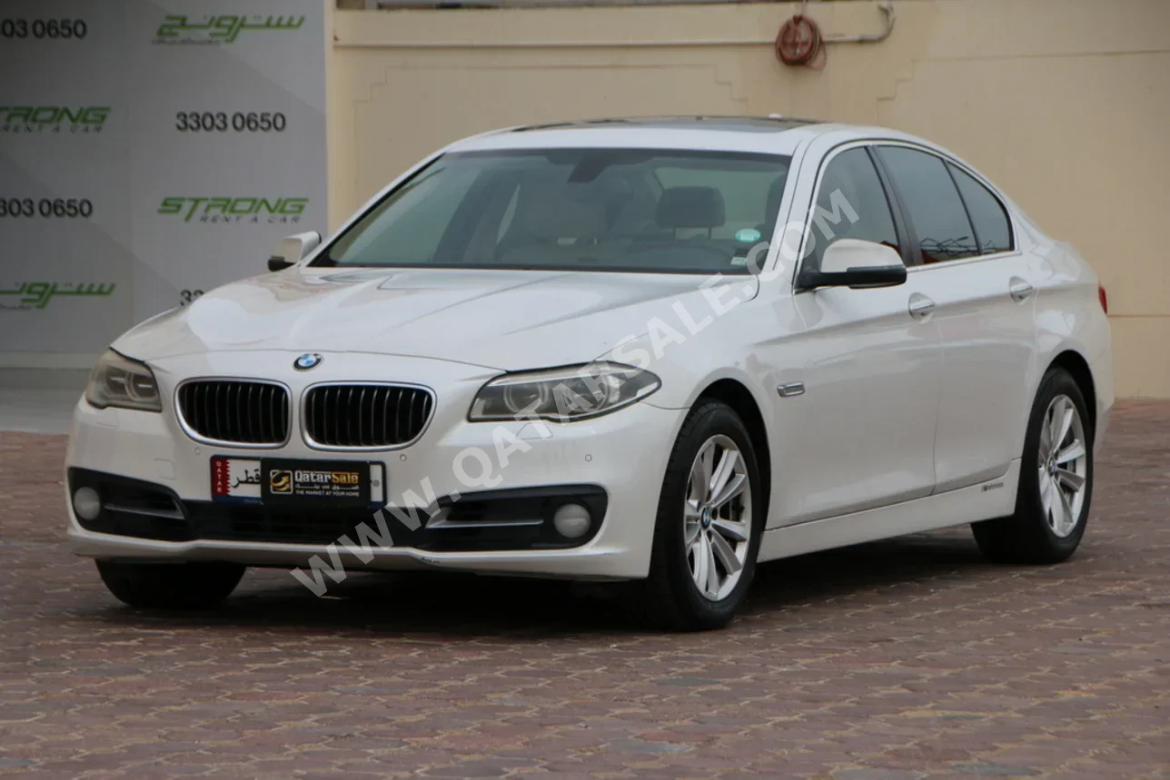 BMW 5-Series 520i 2015 Automatic 119,000 Km 4 Cylinder Rear Wheel Drive (RWD) Sedan White