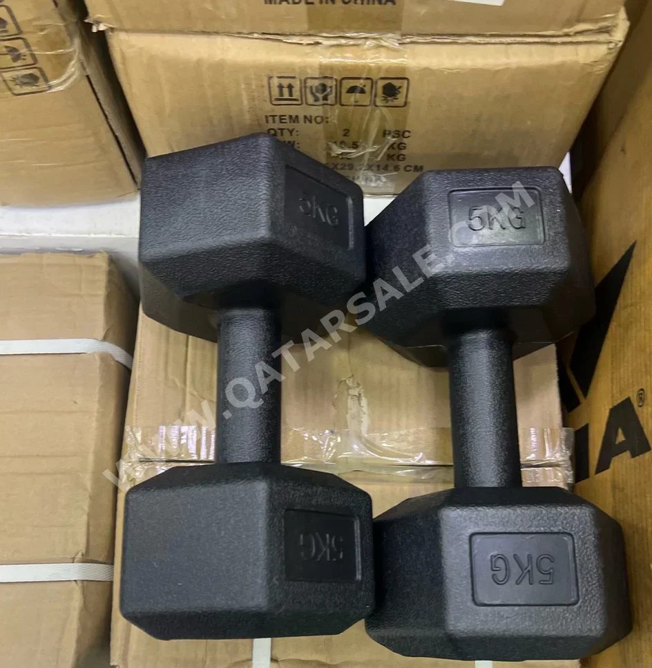 أثقال - الدامبل الثابتة - مستدير - أسود