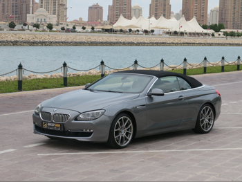 BMW 6-Series 650i 2013 Automatic 75,000 Km 8 Cylinder Rear Wheel Drive (RWD) Convertible Gray