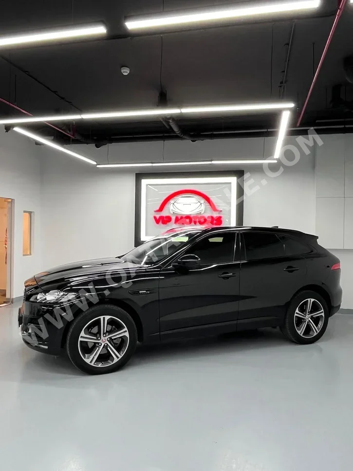 Jaguar  F-Pace  R Sport  2018  Automatic  128,000 Km  4 Cylinder  Four Wheel Drive (4WD)  SUV  Black
