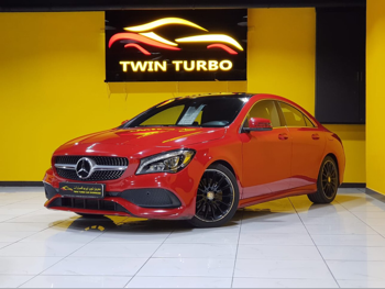 Mercedes-Benz  CLA  250  2017  Automatic  91,000 Km  4 Cylinder  Rear Wheel Drive (RWD)  Sedan  Red
