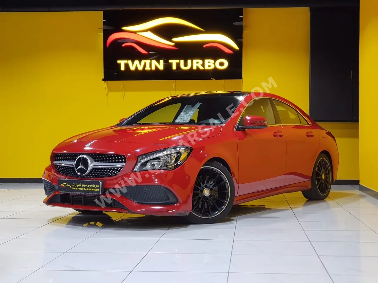 مرسيدس - بنز سي ال ايه 250 2017 اوتوماتيك 91,000 كم 4 سلندر دفع خلفي سيدان أحمر