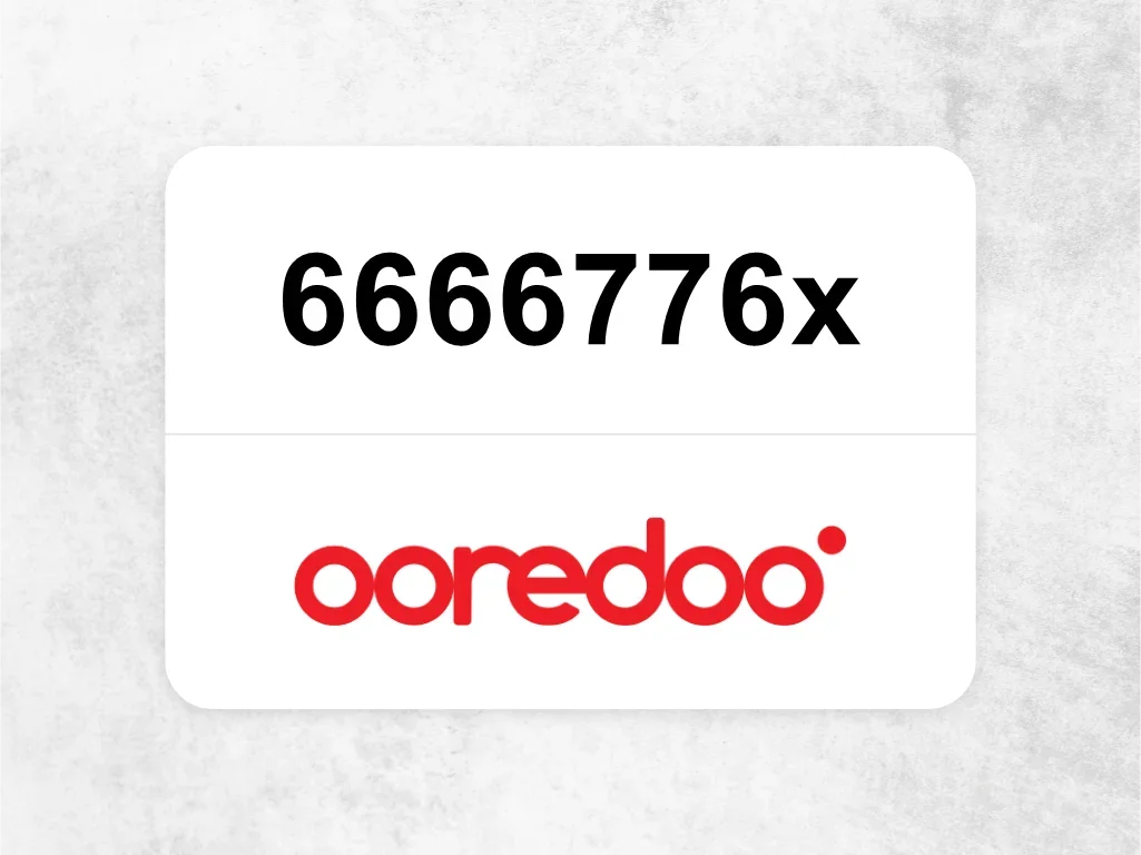 جوال اوريدو  6666776x