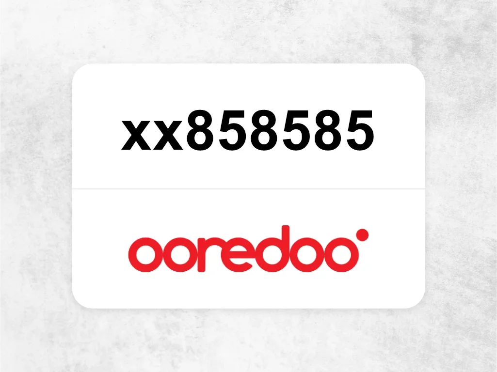 Ooredoo Mobile Phone  xx858585