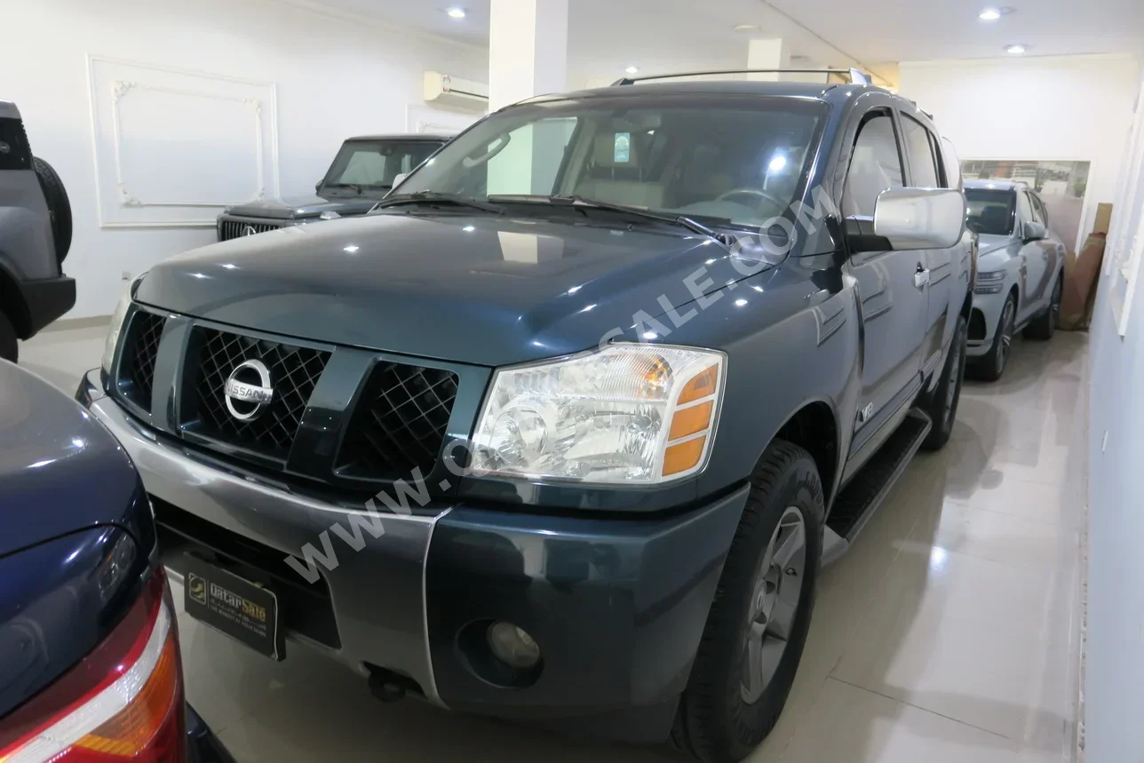 Nissan  Armada  2005  Automatic  84,000 Km  8 Cylinder  Four Wheel Drive (4WD)  SUV  Green