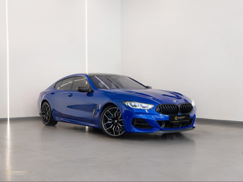 BMW  8-Series  850i  2020  Automatic  53,550 Km  8 Cylinder  All Wheel Drive (AWD)  Sedan  Blue
