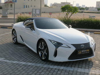 Lexus  LC  500  2023  Automatic  105,000 Km  8 Cylinder  Rear Wheel Drive (RWD)  Convertible  White