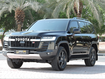 Toyota  Land Cruiser  GR Sport Twin Turbo  2024  Automatic  45,000 Km  6 Cylinder  Four Wheel Drive (4WD)  SUV  Black  With Warranty