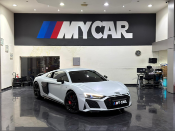 Audi  R8  2023  Automatic  16,000 Km  10 Cylinder  All Wheel Drive (AWD)  Coupe / Sport  White Matte  With Warranty