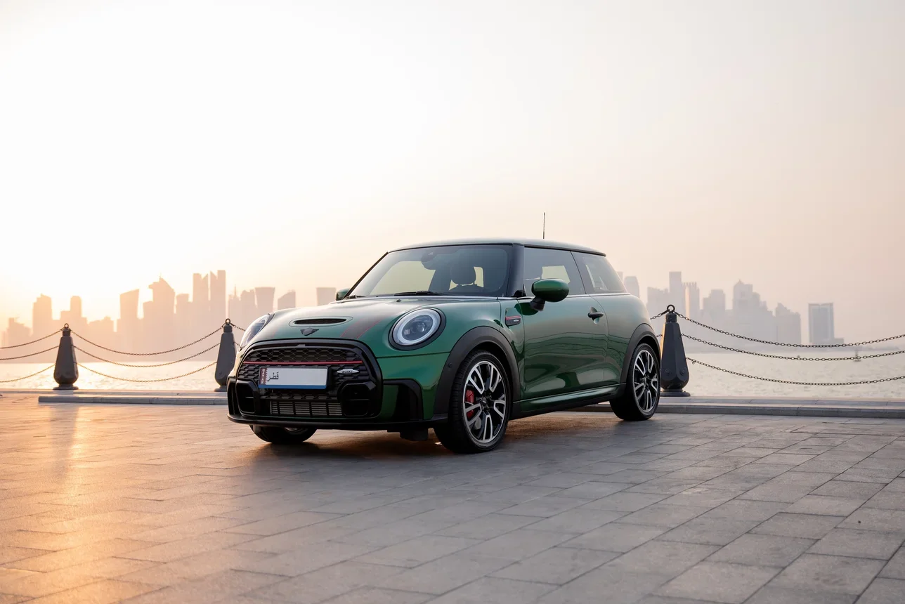 Mini  Cooper  JCW  2023  Automatic  69,000 Km  4 Cylinder  Front Wheel Drive (FWD)  Hatchback  Green  With Warranty