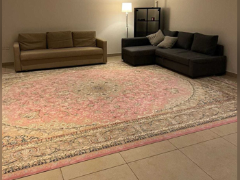 السجاد الحرير  زهري  حسب الطلب  ايران  2022  مستطيل  غرفة المعيشة