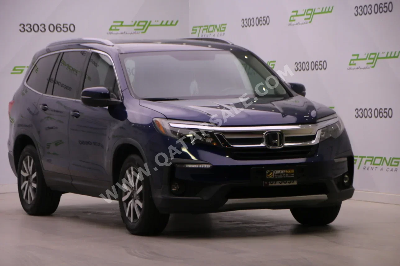 هوندا  بايلوت  2020  اوتوماتيك  50,000 كم  6 سلندر  دفع رباعي  اس يو في  أزرق غامق