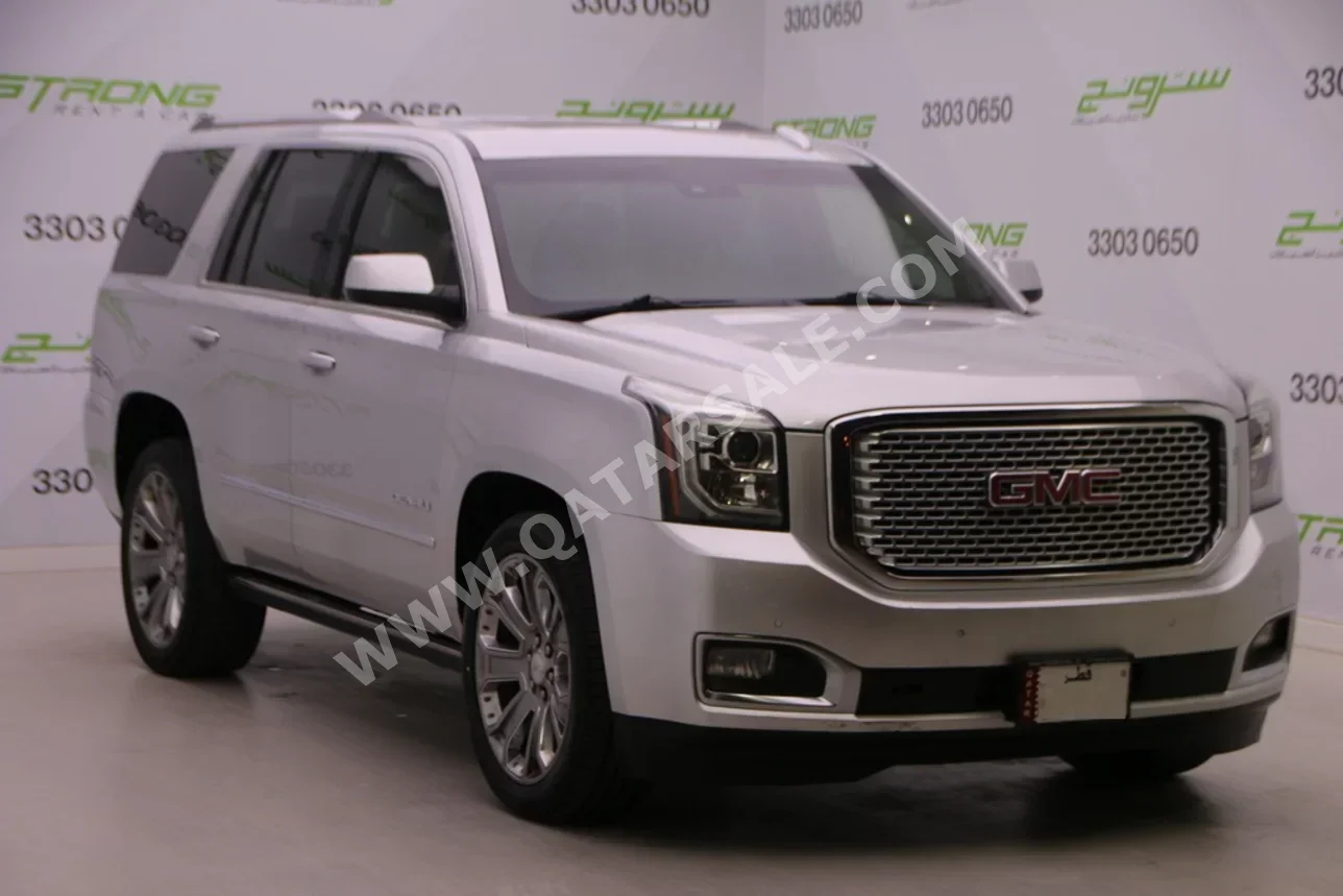 GMC  Yukon  Denali  2015  Automatic  90,000 Km  8 Cylinder  Four Wheel Drive (4WD)  SUV  Silver