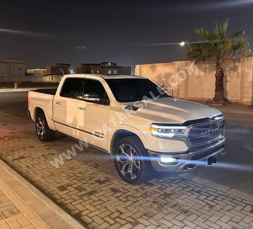 Dodge Ram Limited 2020 Automatic 150,000 Km 8 Cylinder Four Wheel Drive (4WD) Pick Up White