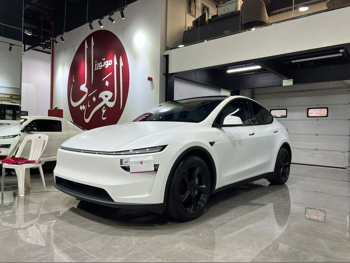 تسلا  واي  2025  اوتوماتيك  12,000 كم  0 سلندر  دفع كلي مستمر  اس يو في  أبيض  تحت الضمان