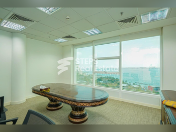 مكاتب تجارية - مفروشة بالكامل  - الدوحة  - الخليج الغربي