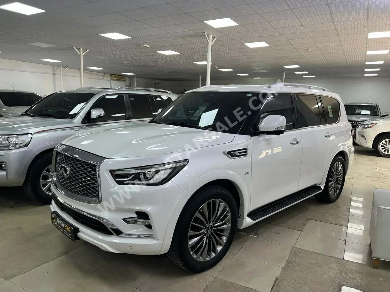 Infiniti  QX  80  2020  Automatic  58,000 Km  8 Cylinder  Four Wheel Drive (4WD)  SUV  White