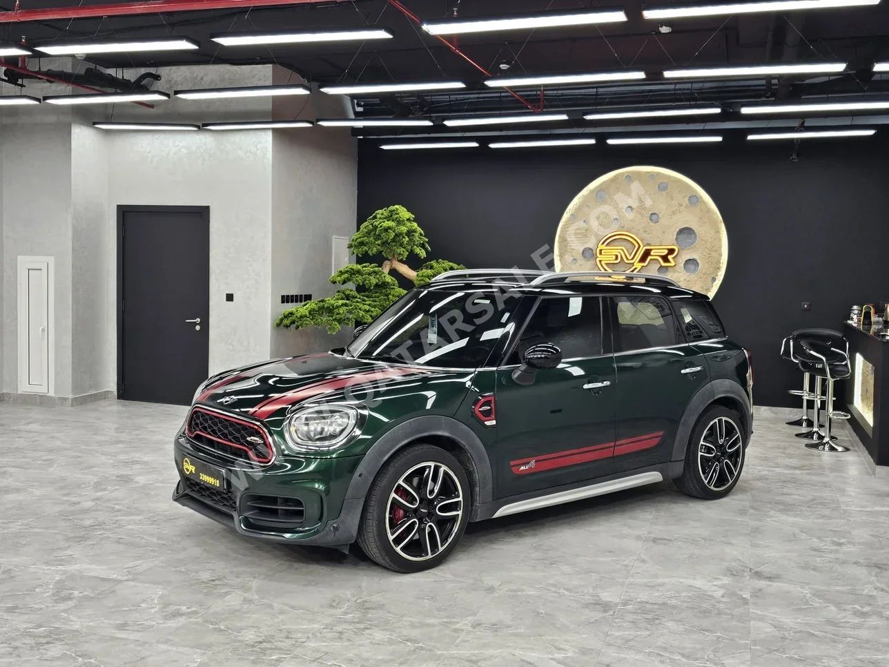 Mini Cooper CountryMan JCW 2019 Automatic 112,000 Km 4 Cylinder All Wheel Drive (AWD) Hatchback Green With Warranty