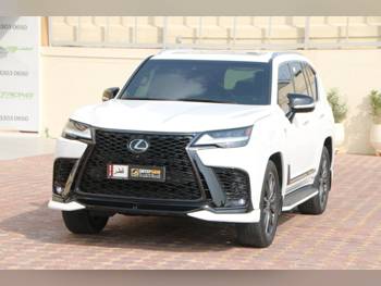 لكزس  ال اكس  600 اف سبورت  2024  اوتوماتيك  22,000 كم  6 سلندر  دفع رباعي  اس يو في  أبيض  تحت الضمان