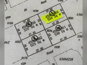 Lands For Sale  in Doha  - Old Airport  -Area Size 534 Square Meter