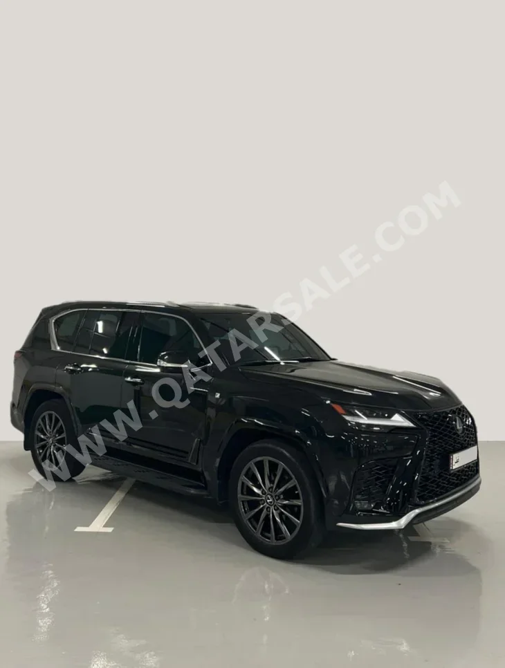 Lexus LX 600 F Sport 2023 Automatic 41,000 Km 6 Cylinder Four Wheel Drive (4WD) SUV Black With Warranty