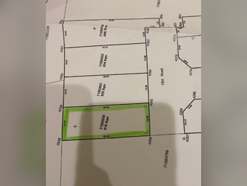 اراضي للبيع  في أم صلال  - أم العمد  -المساحة 616 متر مربع