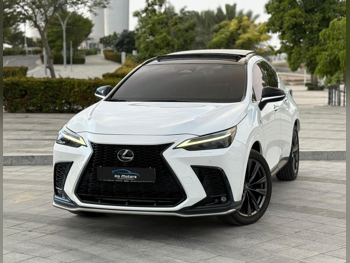 لكزس  ان اكس  350 اف سبورت  2022  اوتوماتيك  75,000 كم  4 سلندر  دفع كلي مستمر  اس يو في  أبيض  تحت الضمان