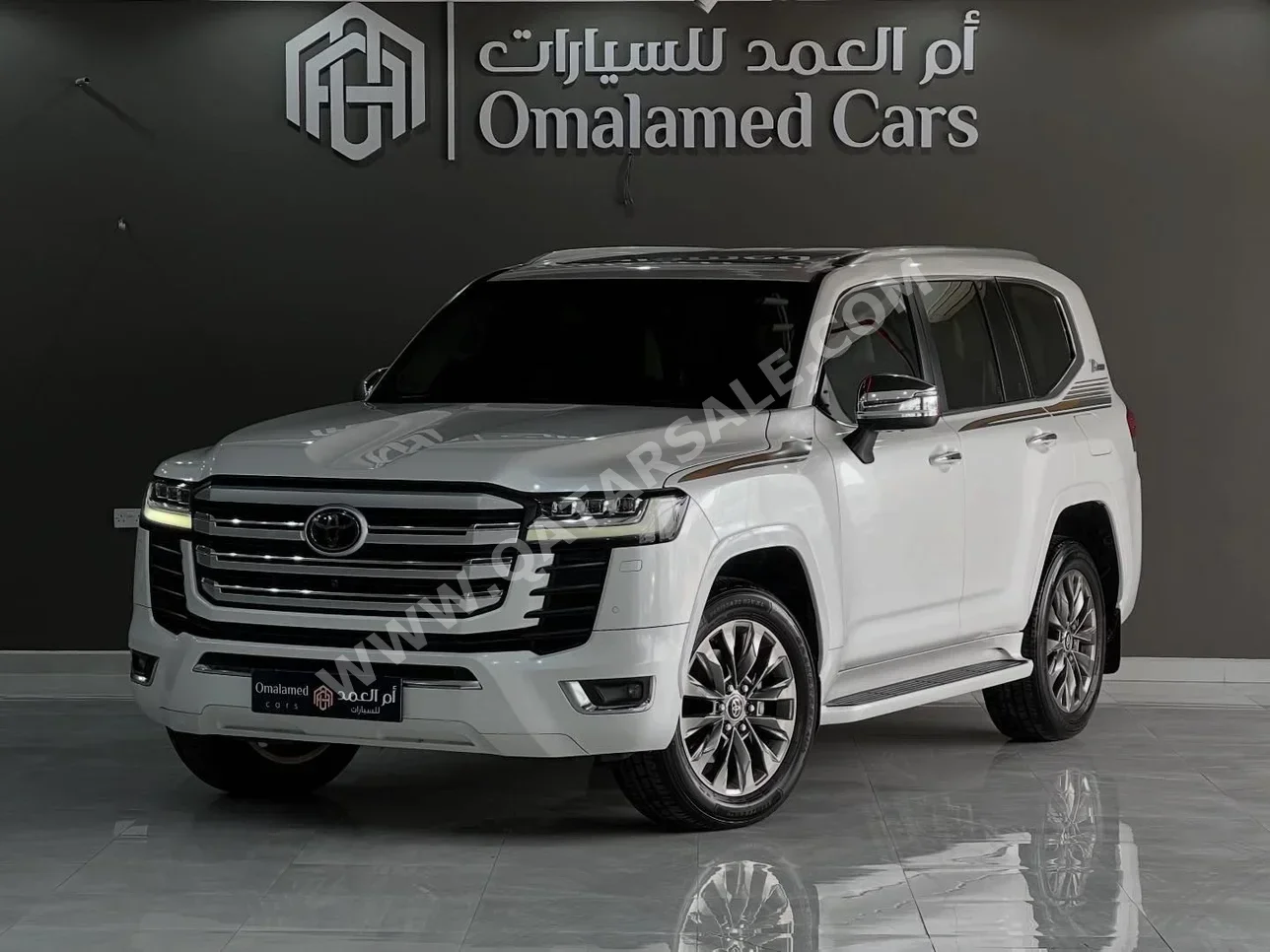 تويوتا  لاند كروزر  في اكس ار  2022  اوتوماتيك  106,000 كم  8 سلندر  دفع رباعي  اس يو في  أبيض
