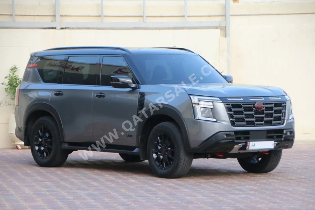 Nissan  Patrol  Pro-4X  2026  Automatic  3,000 Km  6 Cylinder  Four Wheel Drive (4WD)  SUV  Gray  With Warranty