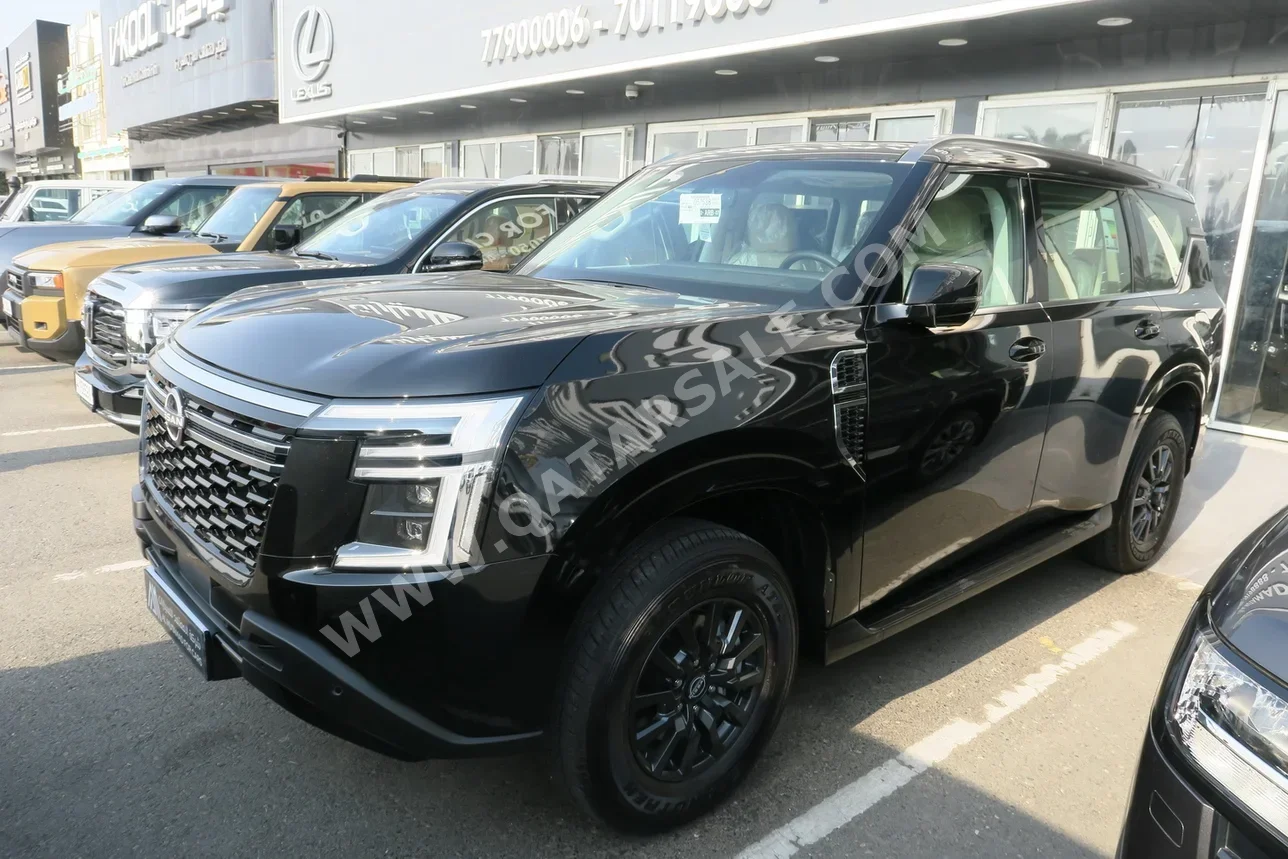 نيسان باترول اس اي 2026 اوتوماتيك 0 كم 6 سلندر دفع رباعي اس يو في أسود تحت الضمان