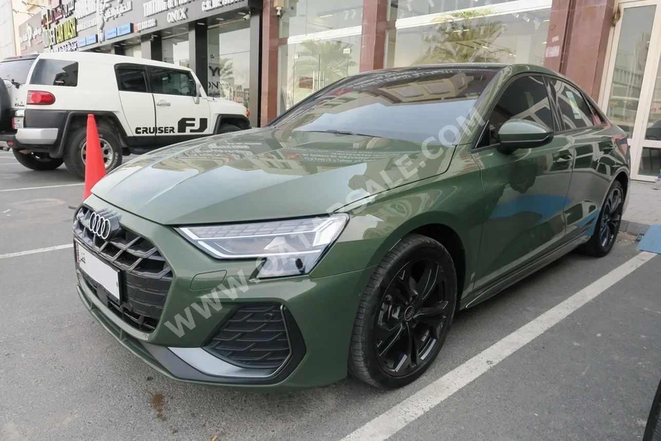 Audi A3 2025 Automatic 10,000 Km 4 Cylinder Front Wheel Drive (FWD) Sedan Green With Warranty