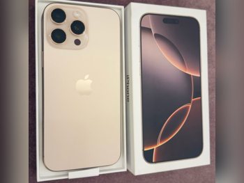 هواتف نقالة ابل  - ايفون 16  - برو ماكس  - بيج  - 256 جيجابايت  - تحت الضمان