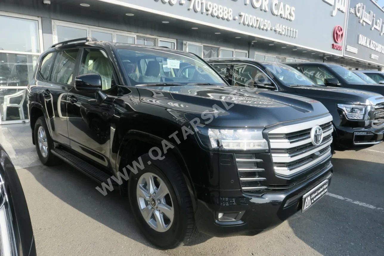 تويوتا  لاند كروزر  جي اكس ار توين توربو  2026  اوتوماتيك  0 كم  6 سلندر  دفع رباعي  اس يو في  أسود  تحت الضمان