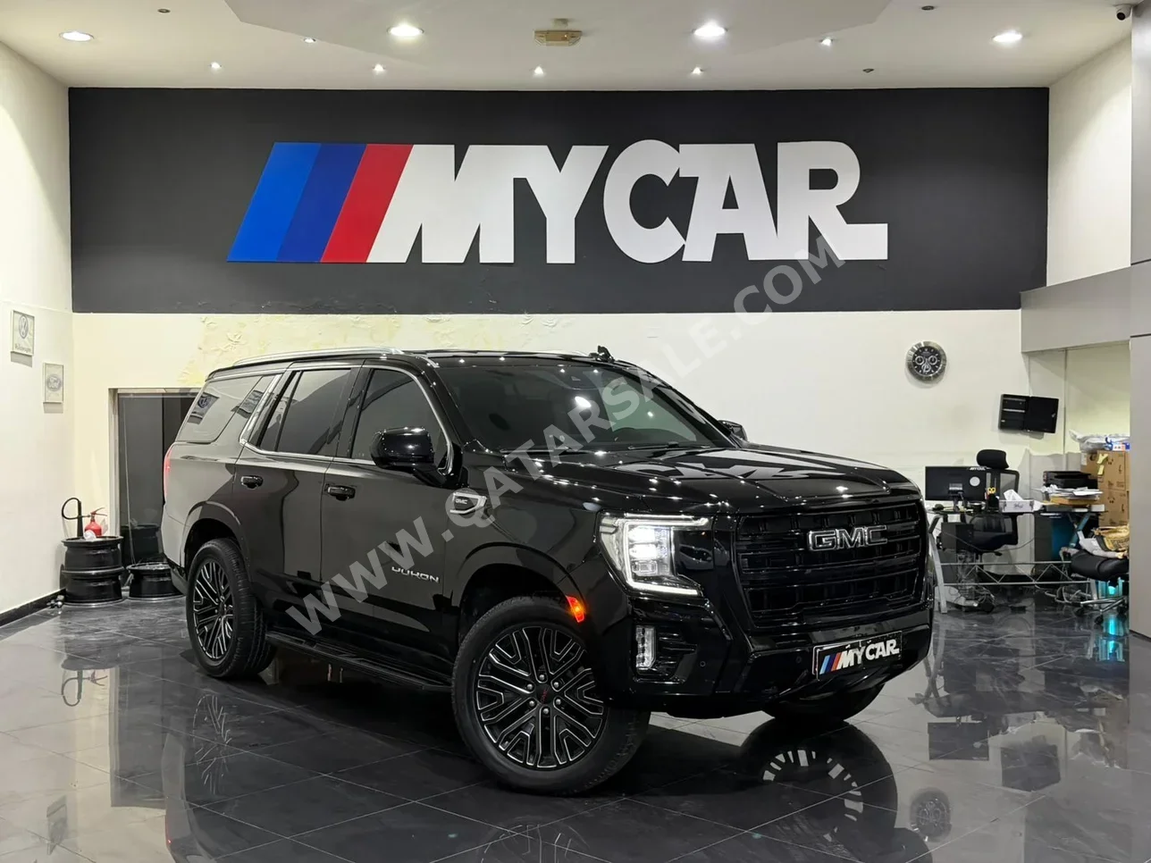 جي ام سي  يوكون  2023  اوتوماتيك  54,000 كم  8 سلندر  دفع رباعي  اس يو في  أسود  تحت الضمان