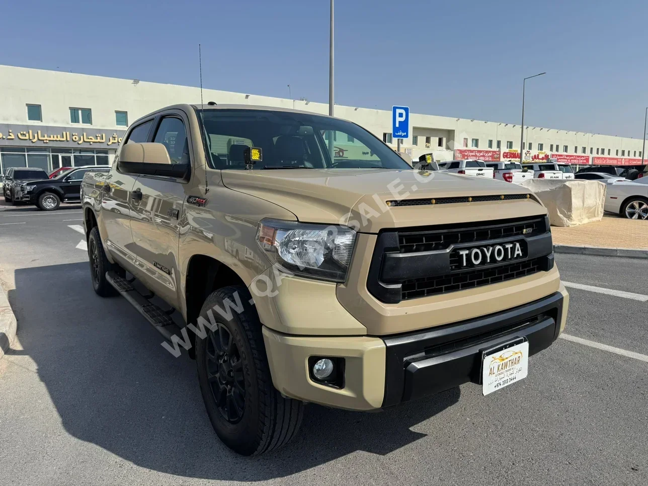 تويوتا  تندرا  تي ار دي برو  2016  اوتوماتيك  163,000 كم  8 سلندر  دفع رباعي  بيكب  بيج