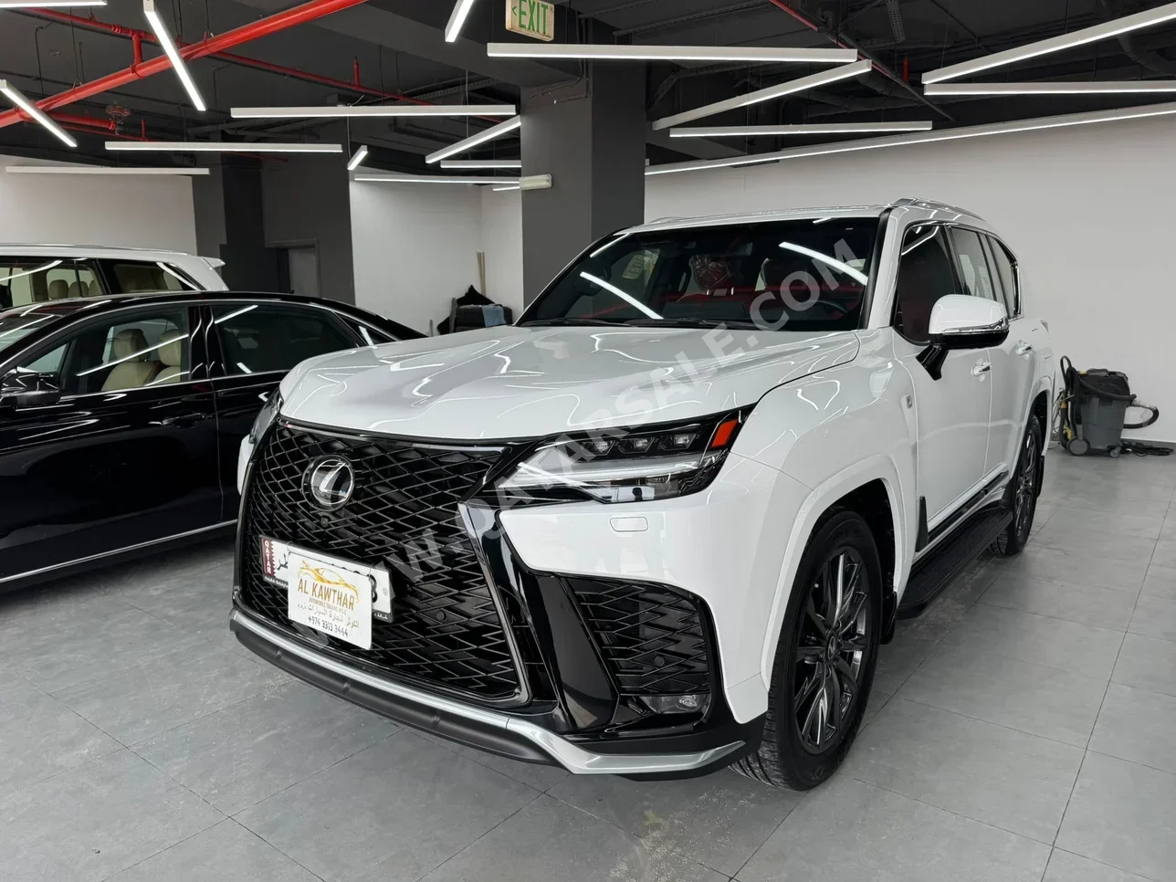 Lexus  LX  600 F Sport  2023  Automatic  64,000 Km  6 Cylinder  Four Wheel Drive (4WD)  SUV  White  With Warranty