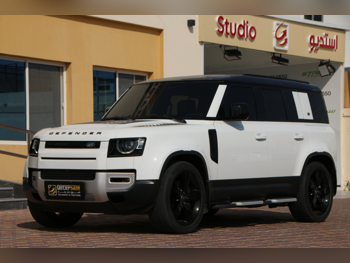 لاند روفر  ديفيندر  110 اتش اس اي  2023  اوتوماتيك  50,000 كم  6 سلندر  دفع رباعي  اس يو في  أبيض  تحت الضمان