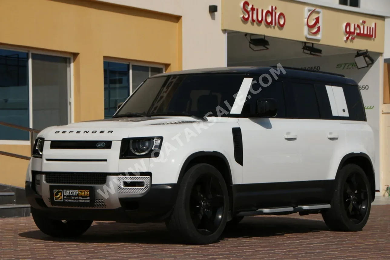 Land Rover  Defender  110 HSE  2023  Automatic  50,000 Km  6 Cylinder  Four Wheel Drive (4WD)  SUV  White  With Warranty