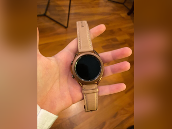 ساعات ذكية - سامسونج  جالاكسي واتش 3  - متوافق مع أندرويد  - ذهبي زهري  -- مقاوم المياه