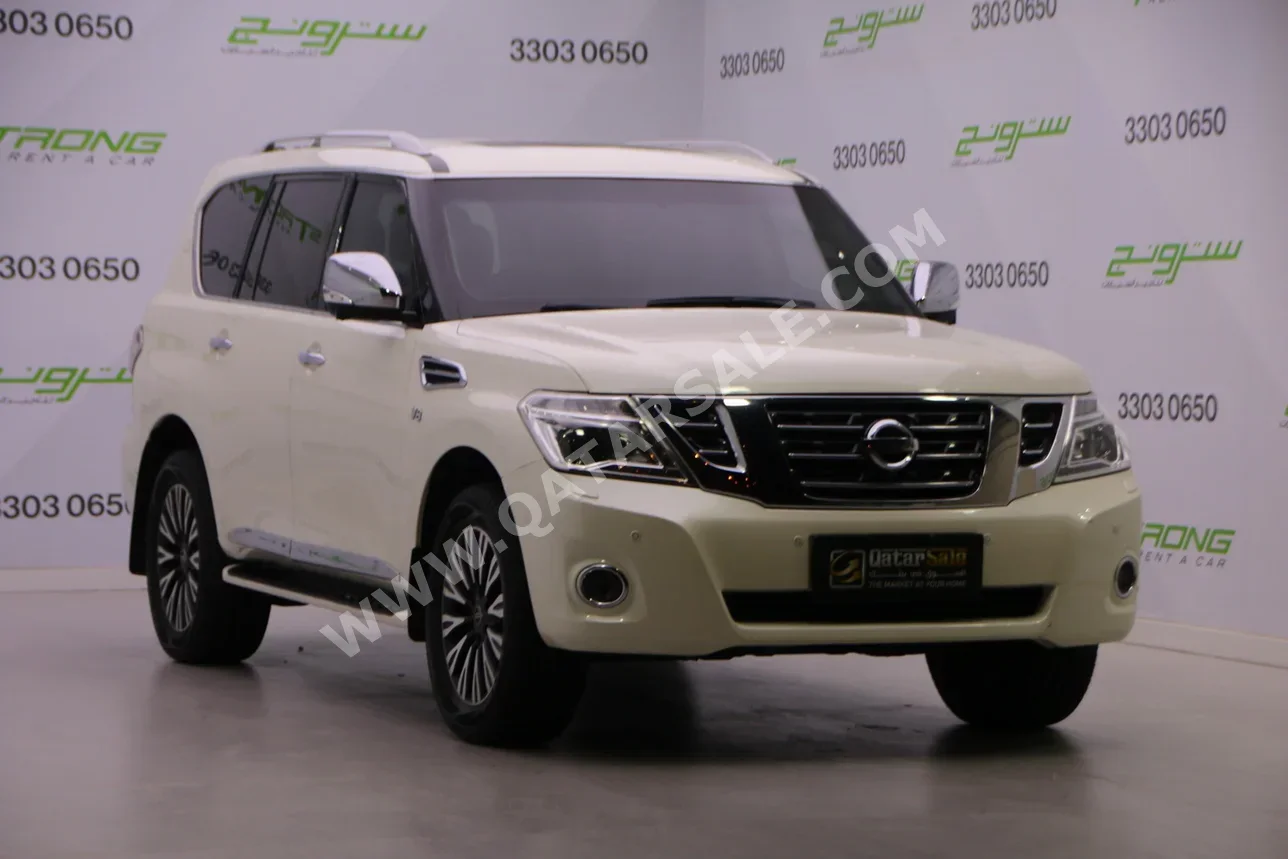 نيسان  باترول  بلاتنيوم  2016  اوتوماتيك  154,000 كم  8 سلندر  دفع رباعي  اس يو في  أبيض