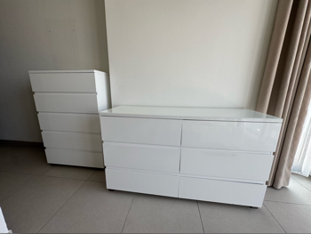 خزائن ودواليب الملابس والزينة - ايكيا  - أبيض