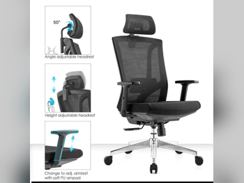 كراسي مكتب لايف ستايل  - كرسي المدير  - أسود