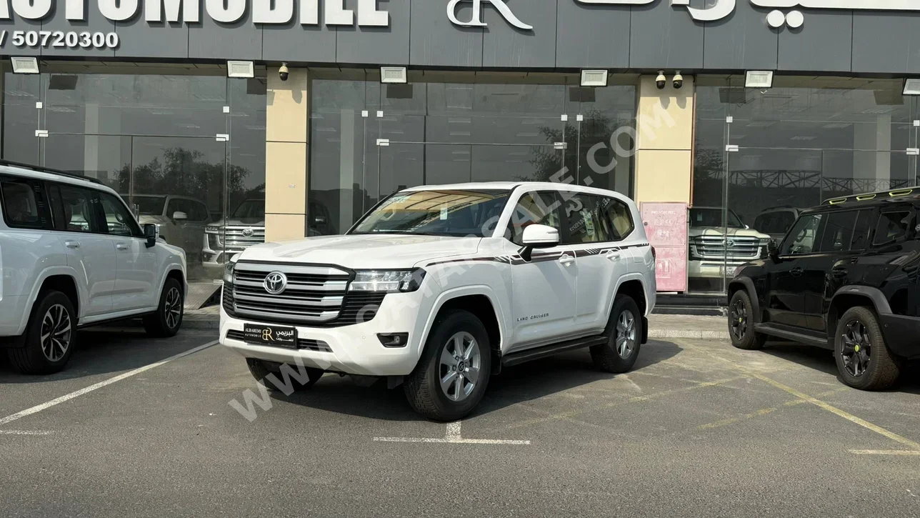 تويوتا  لاند كروزر  جي اكس ار  2025  اوتوماتيك  0 كم  6 سلندر  دفع رباعي  اس يو في  أبيض  تحت الضمان