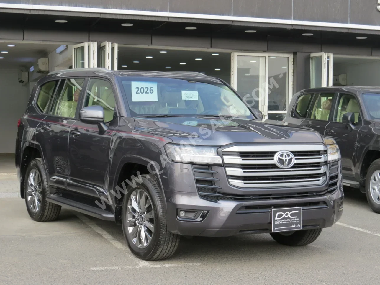 تويوتا  لاند كروزر  جي اكس ار توين توربو  2026  اوتوماتيك  0 كم  6 سلندر  دفع رباعي  اس يو في  رمادي  تحت الضمان