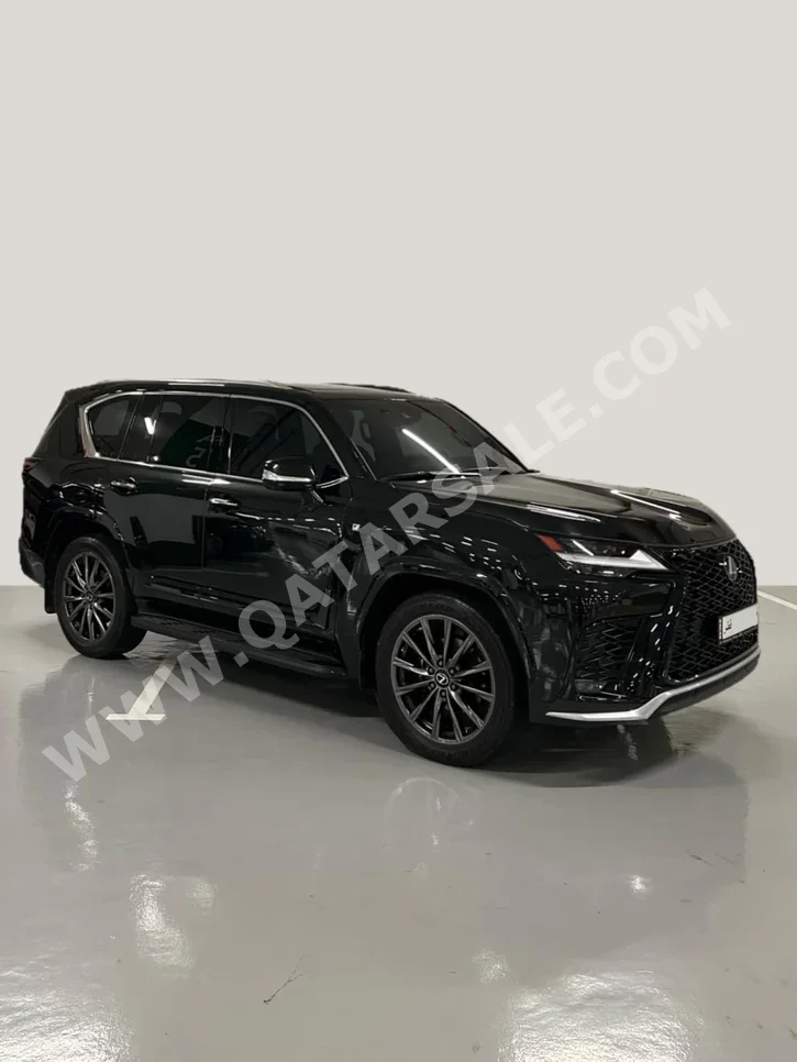 Lexus LX 600 F Sport 2022 Automatic 65,000 Km 6 Cylinder Four Wheel Drive (4WD) SUV Black With Warranty