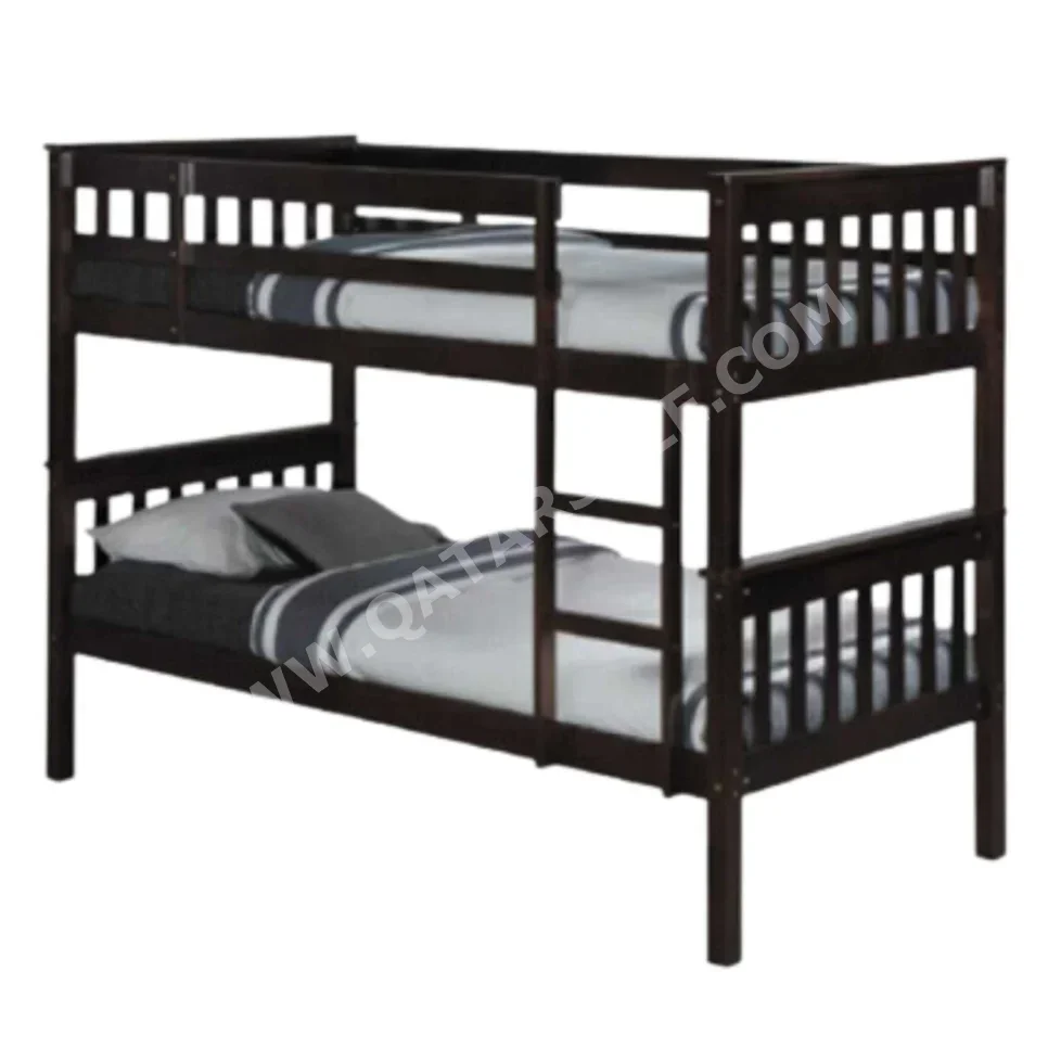 Beds - Lifestyle  - Double bunk  - Brown  - Mattress Included
