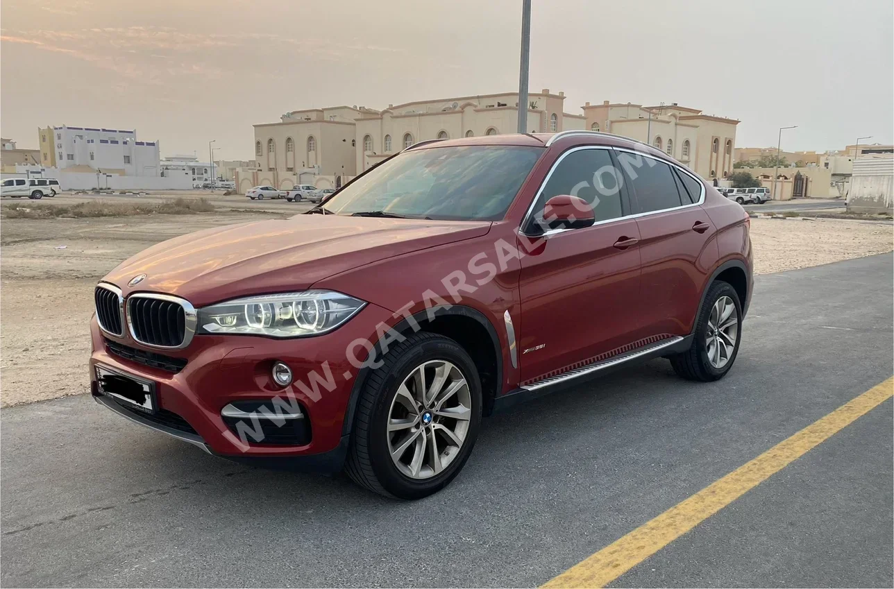 BMW  X-Series  X6  2016  Automatic  107,000 Km  6 Cylinder  Four Wheel Drive (4WD)  SUV  Maroon