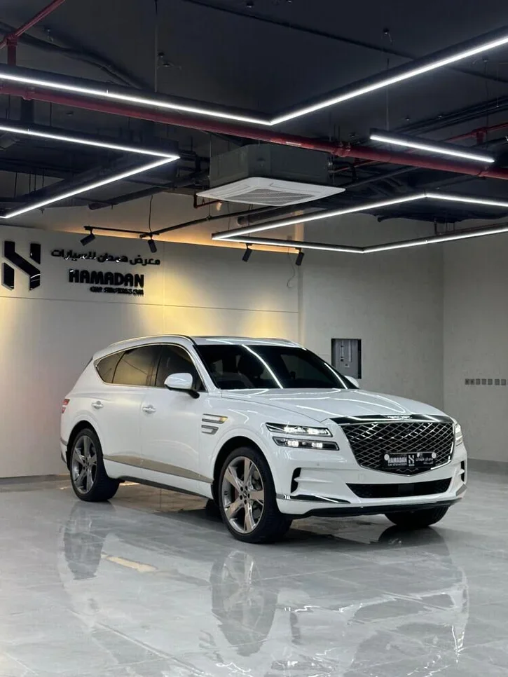 Genesis  GV 80  2023  Automatic  56,000 Km  6 Cylinder  Four Wheel Drive (4WD)  SUV  White  With Warranty